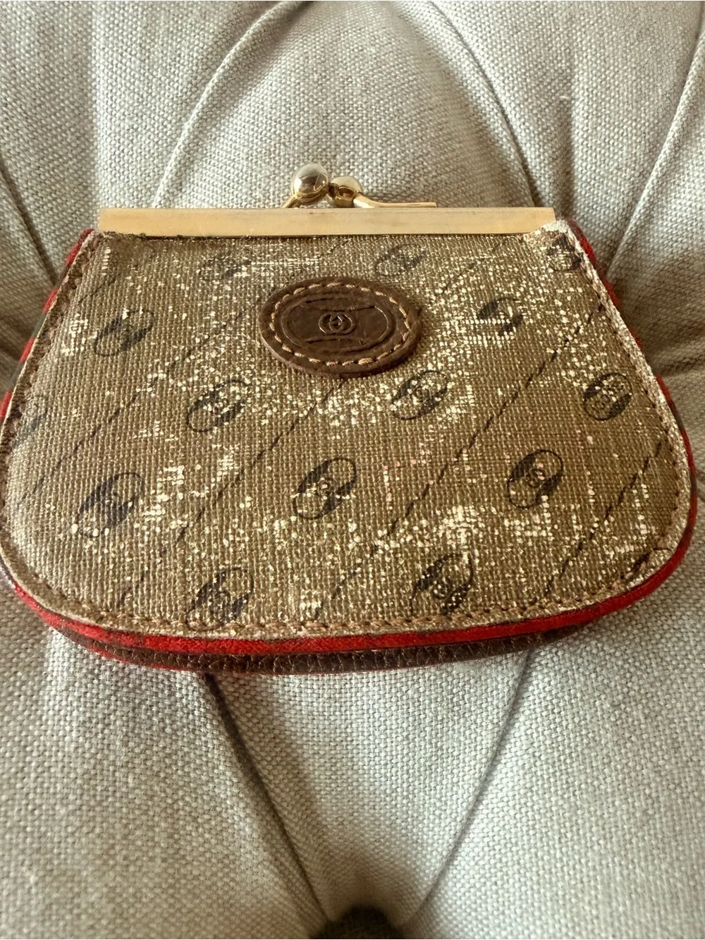 Vintage 80s Gucci Accessory Collection Kiss Lock Coin Purse